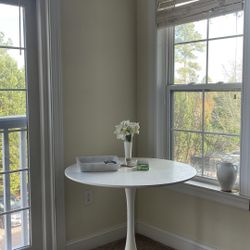 Moving Sale!!! Heavy Corner White Table 
