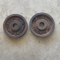Pair of 25# Olympic Weights