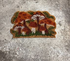Earthbound funky mushrooms doormat