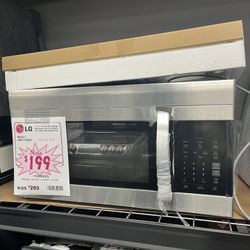 Brand new microwave-LG 1.7cu.ft Over The Range Microwave With 1 Year Warranty 