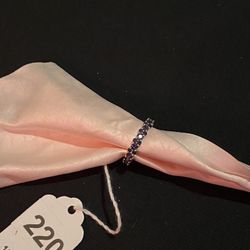 Amethyst, Garnet, Rhodolite Eternity Band Ring