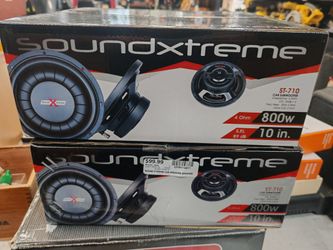 (2) SoundExtreme St-710 10" Shallow Subs 114911/2dhK