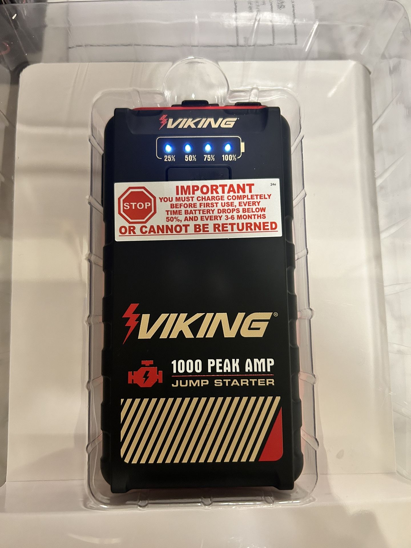 1000 Peak Amp Viking Lithium Jump Starter