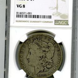 1880 O Morgan Silver Dollar