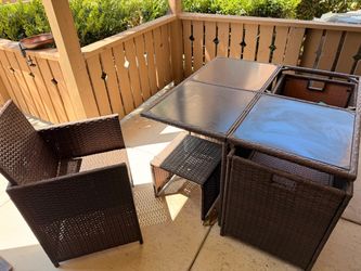 Outdoor Wicker Patio Dining Set