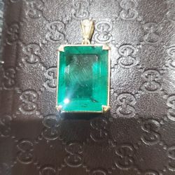 Large Emerald Pendant 