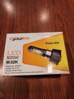 LED Motorcycle Headlamp, 40W
