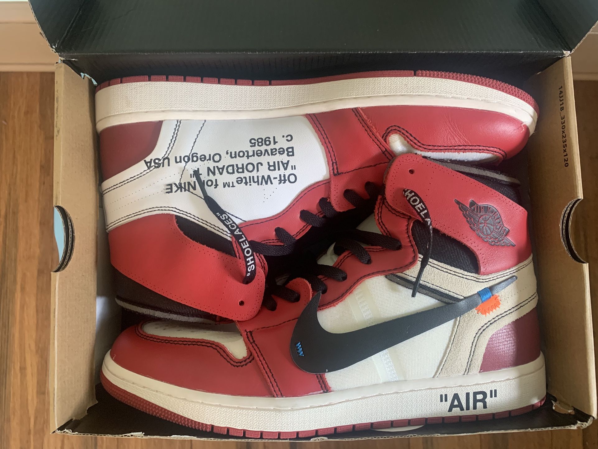 Off-white “Chicago” 1s