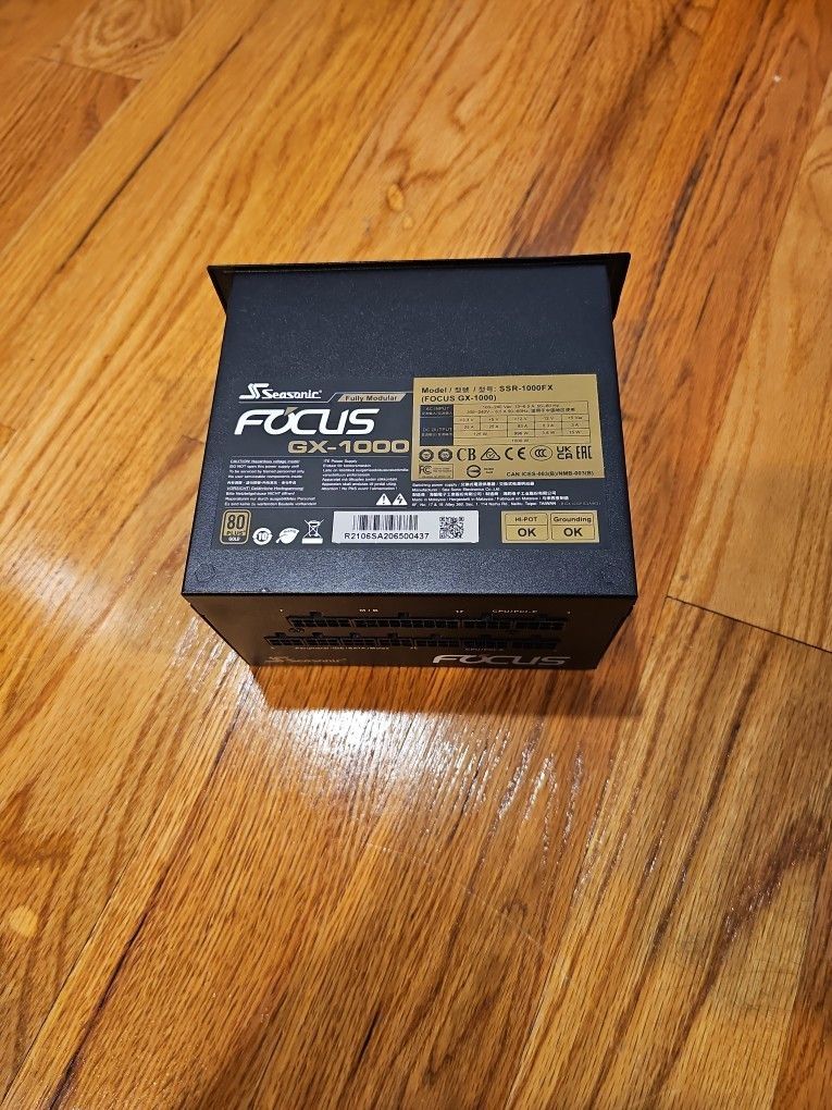 Seasonic FOCUS GX-1000, 1000W 80+ Gold PSU