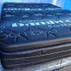 $299 Extra Firm Pillow Top Mattress  14 Inches Thick Super Strong Brand New Free Delivery Same-day 