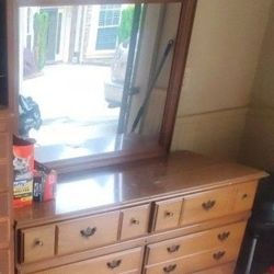 Dresser and mirror 