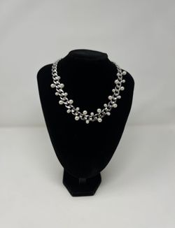 Silver color steel necklace
