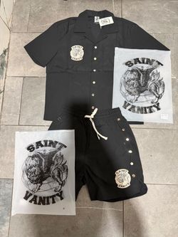 Black Saint Vanity Summer Set (Shirt+Shorts) - M