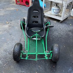 Go kart pretty fast very quiet, cruise around neighborhoods no problem