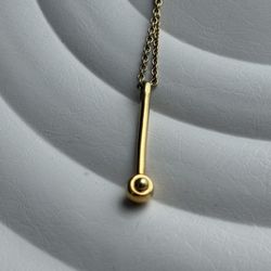 GOLD EMF HARMONY MINIMALIST PENDANT NECKLACE