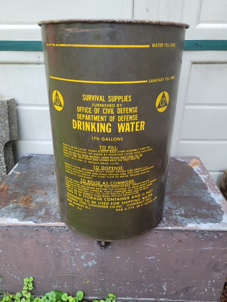 Military Drinking Water Can