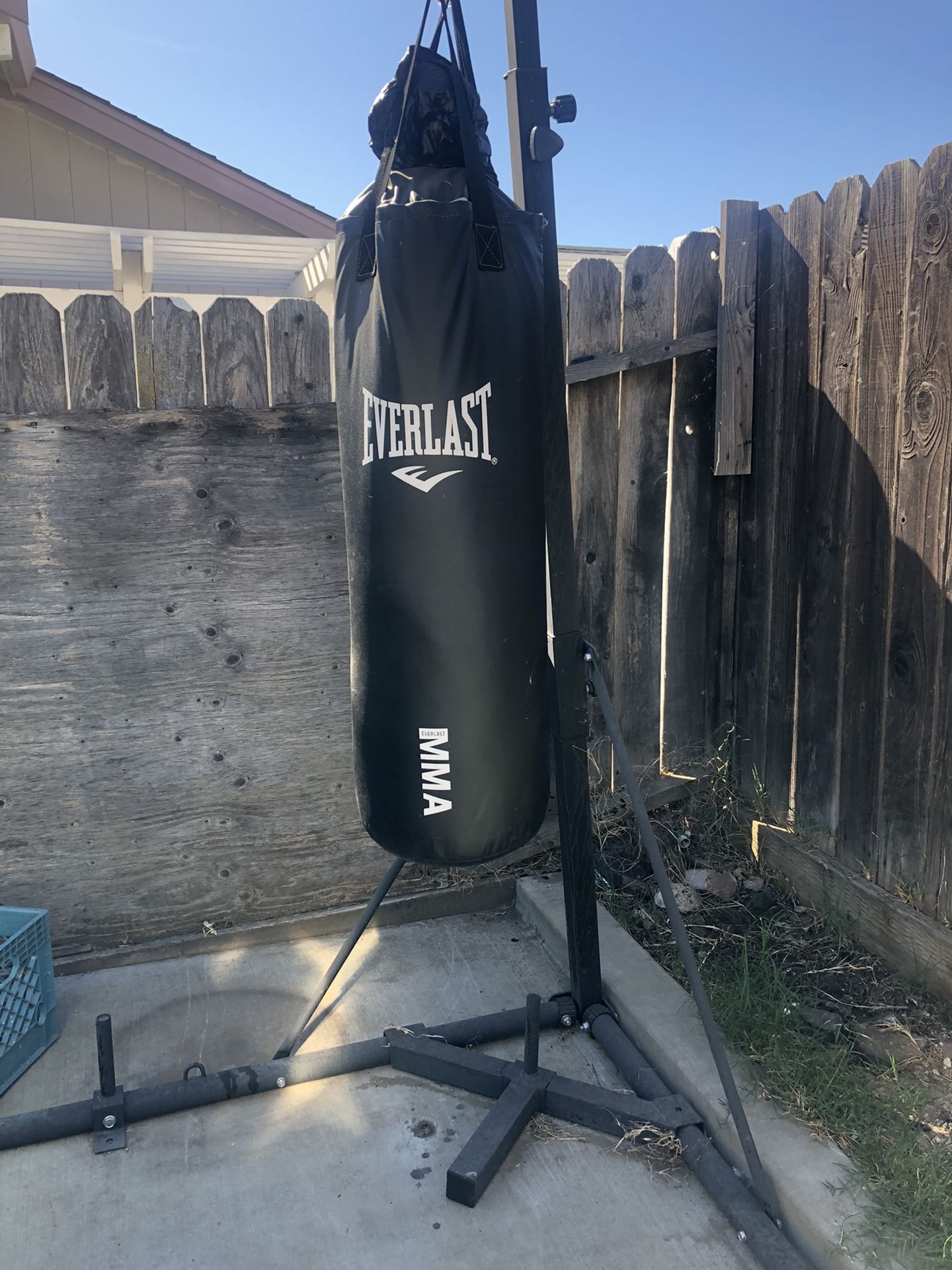 Punching bag with stand