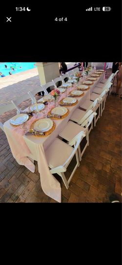 Chairs and tables r,e,n,t