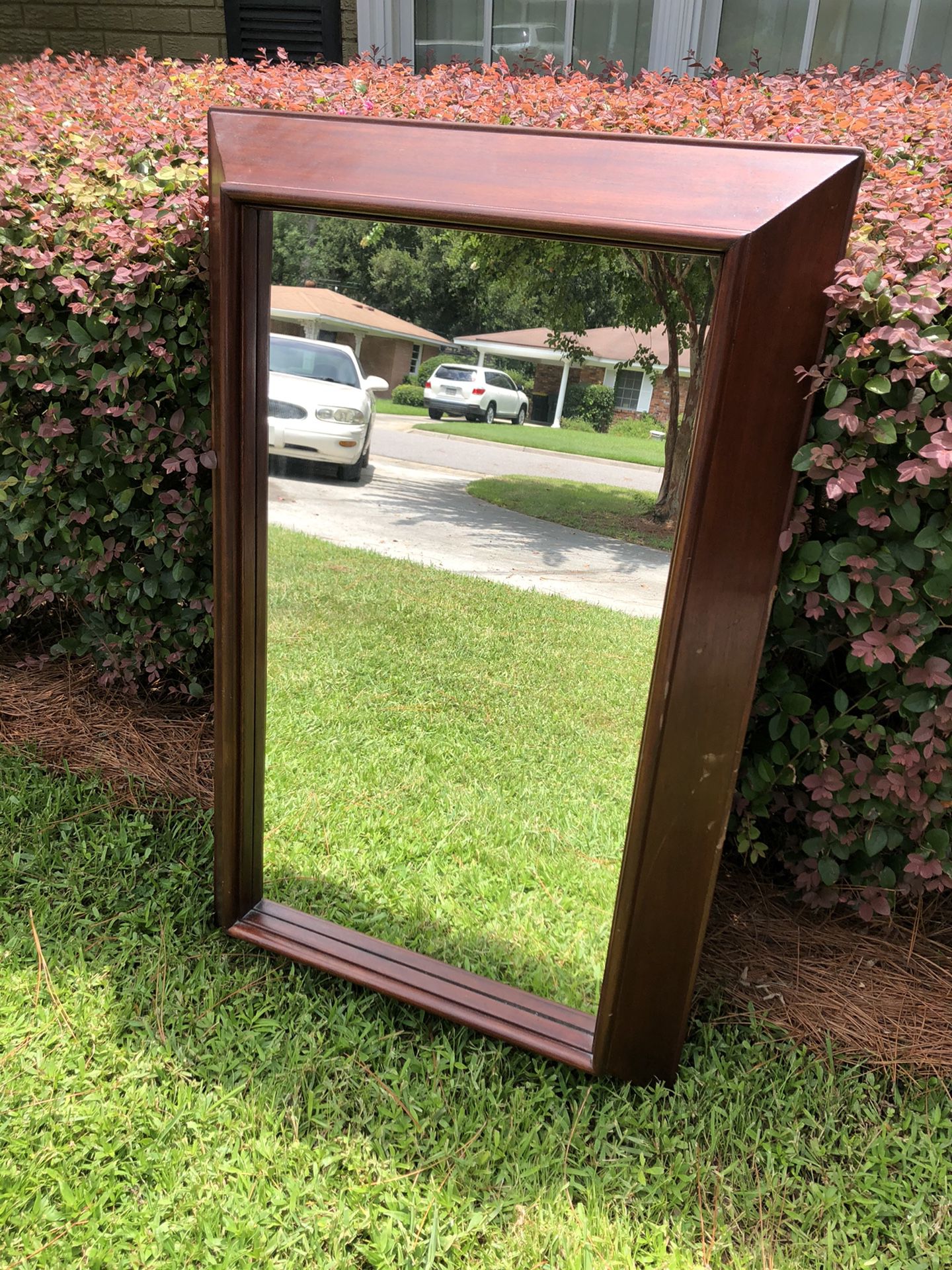 Large Solid Wood Mirror