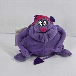 Disney Store Hercules Pain Plush 5" Bean Filled Stuffed Animal Purple VTG NWT