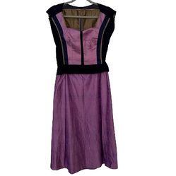 New Handmade Woman’s Lavender Silk Dress Top&Skirt, Sz S/M