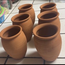 Cantaritos Mexicanos De Barro 