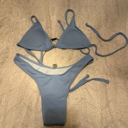 Brand New  3 Color Bikini Swimsuit Set With Blue,  Black, And White From ZAFUL  Xs-S