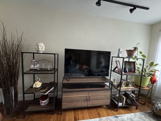 Tv Stand Plus 2 Stands (Tv And Stands Content Not Included) 