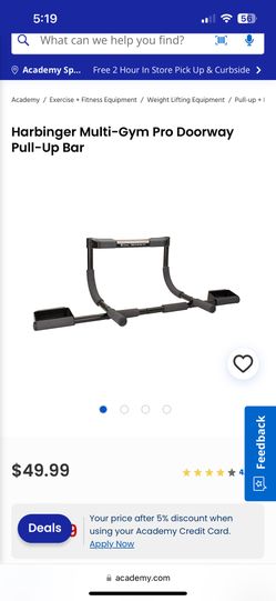 Pull-up Gym Door Bar