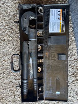Burndy Hydraulic Crimping Tool Kit with Dies
