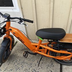 KBO K30 Fat Tire Electric Bike - Orange, Custom Racks & Utility Setup