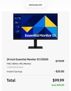24” Samsung Monitor