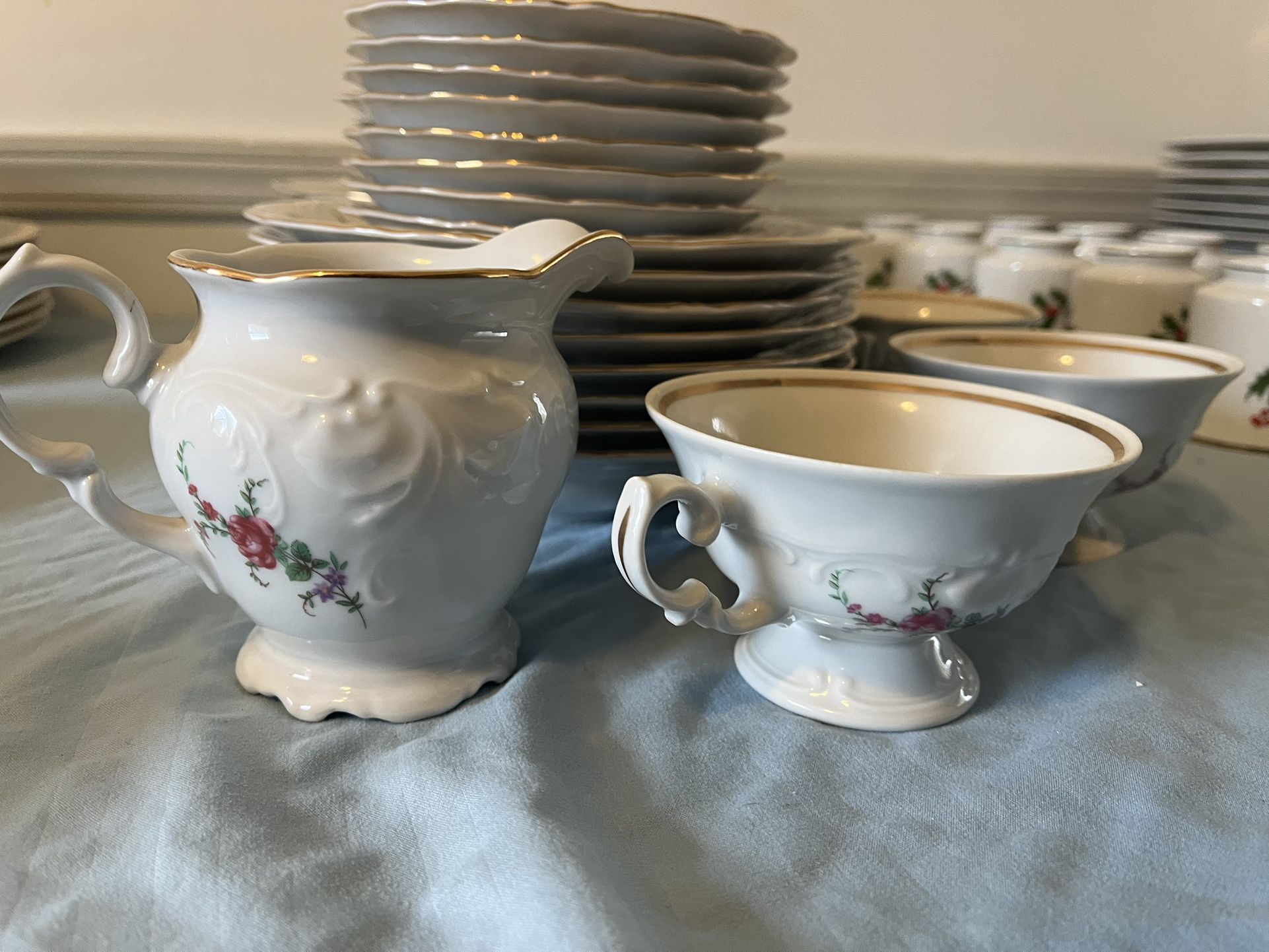 Vintage China Set 37 Pc Wawel China Set Made In Poland