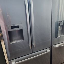 refrigerator Bosch frenchs doors stainless steel