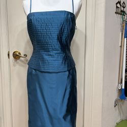 Hi End Silk Blend Two Piece Cocktail Party Dress Sz 6