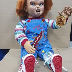 chil's play 2 chucky doll life size 29"inch tall