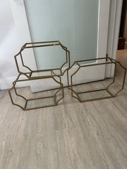 Uttermost Gold Wall Shelves (Set of 3)
