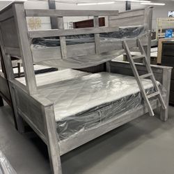 Solid Wood Bunk Bed 