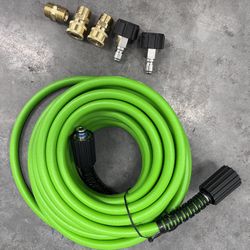 100ft Pressure Washer Hose 3600PSI With Quick connects