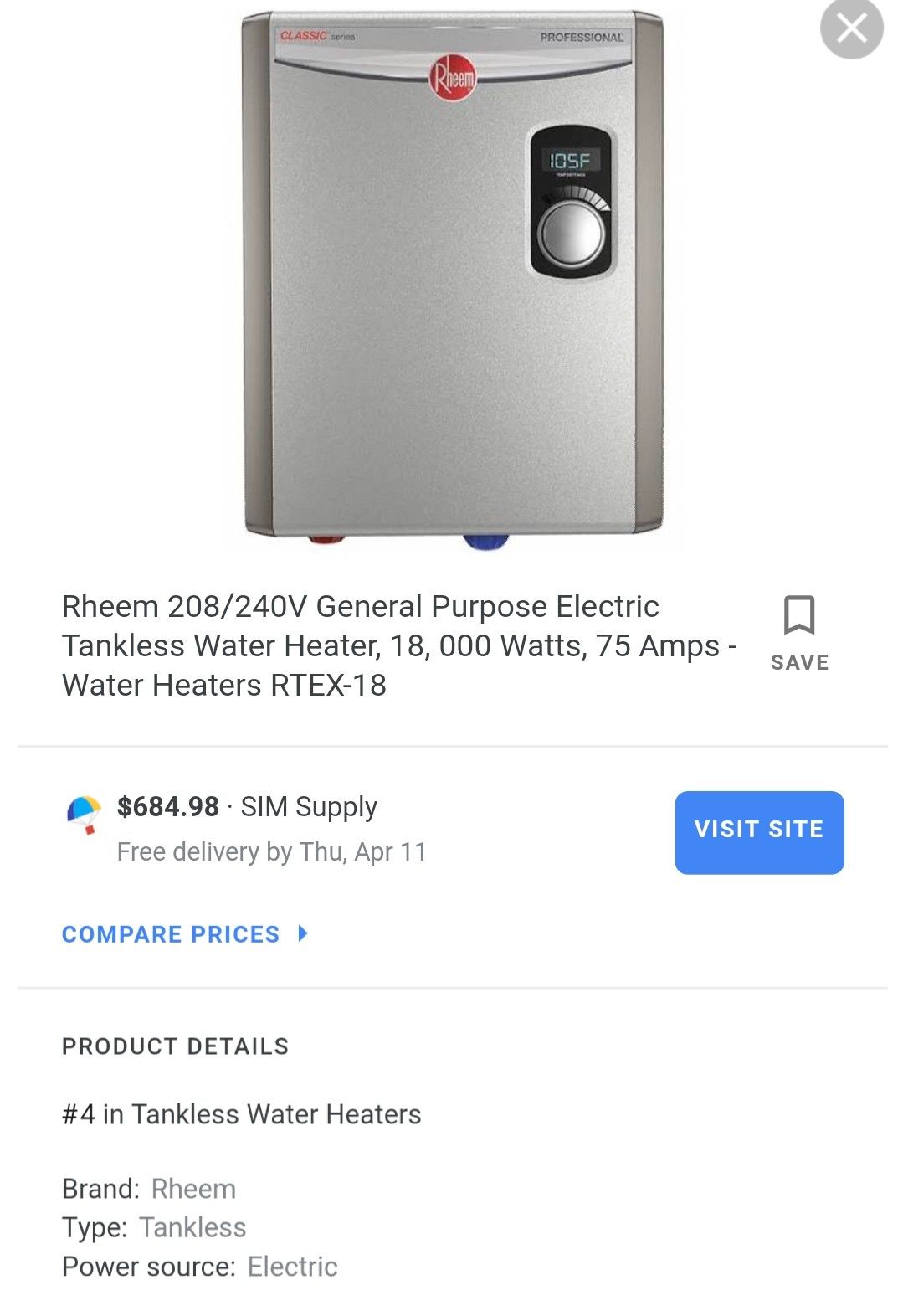 Electric Water heater