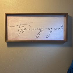 Then sings My soul Wall Hanging