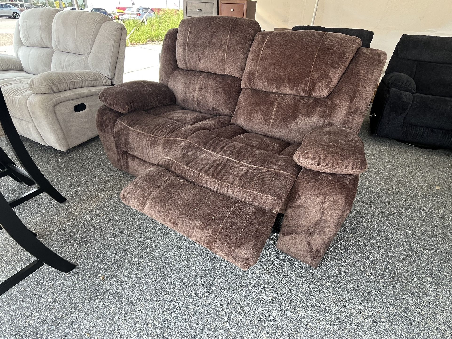 Tent Sale! Reclining Loveseat!