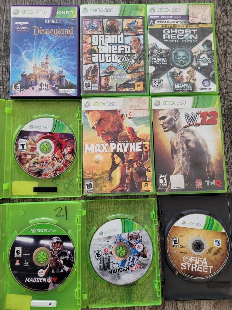 XBox 360 Games Used
