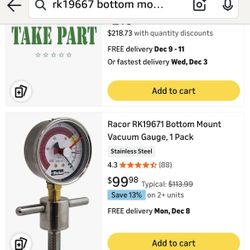 Boat Marine Gas Gauge Compound 