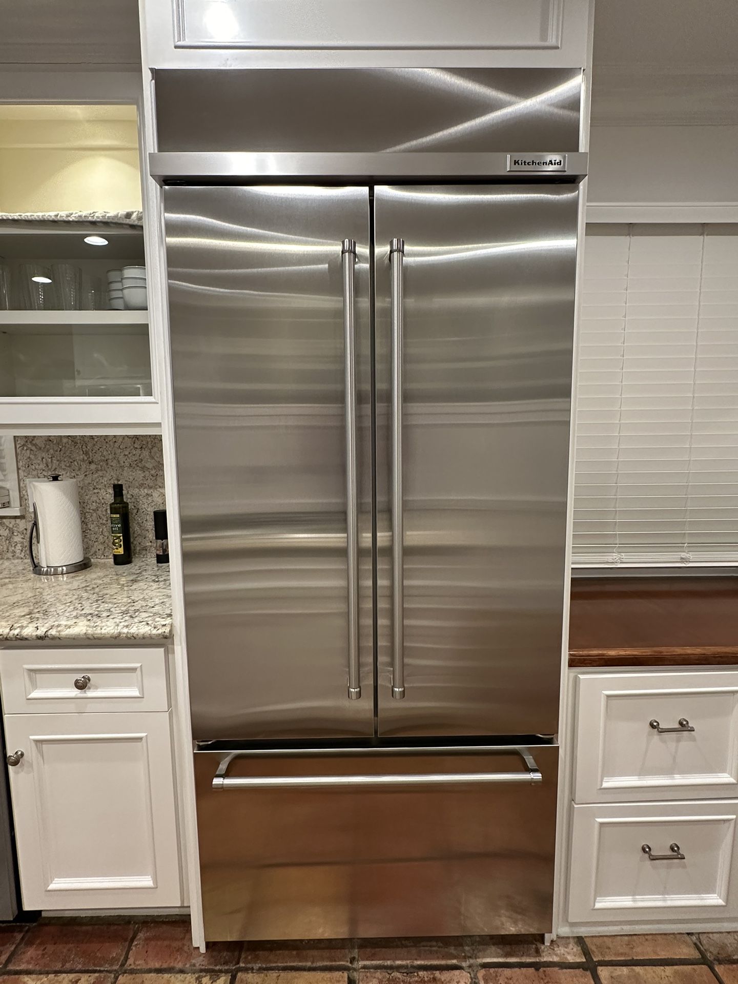36’ Built-in Stainless Steel French Door Refrigerator