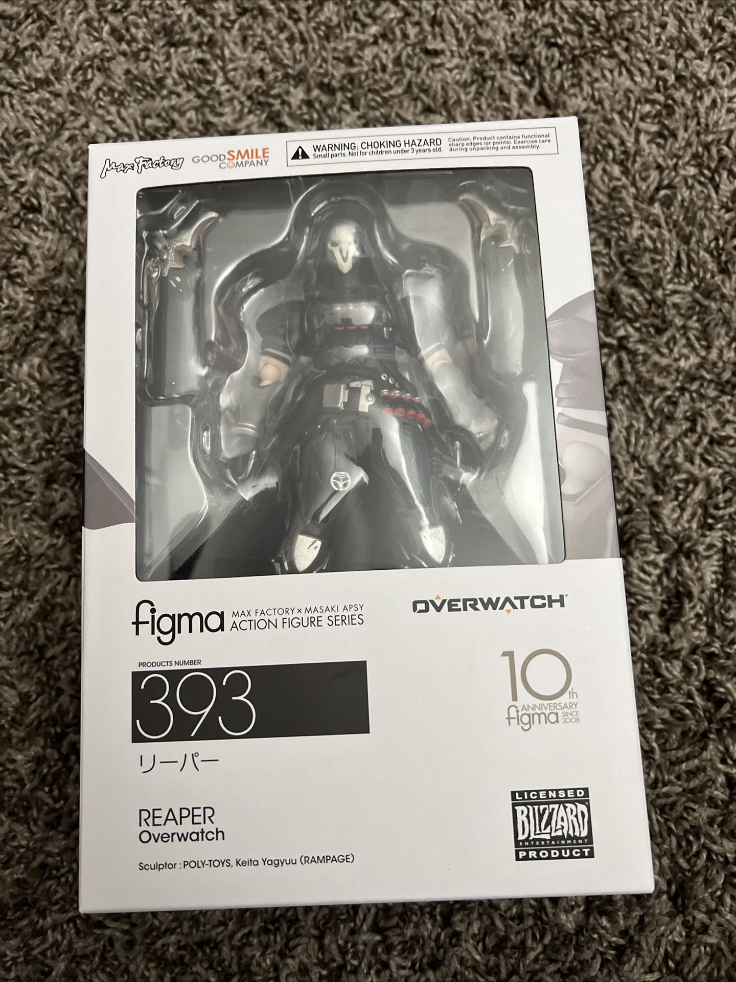 Goodsmile Company Figma 393 Blizzard Overwatch Reaper Figure US Seller