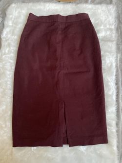 Banana Republic Women’s Burgundy Midi Pencil Skirt Size 4