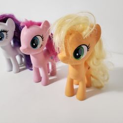 My Little Pony Applejack, Pinkie Pie, Rarity Unicorn Figure