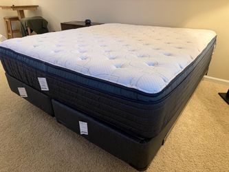 Sealy Pillow Top Mattress with Box Spring