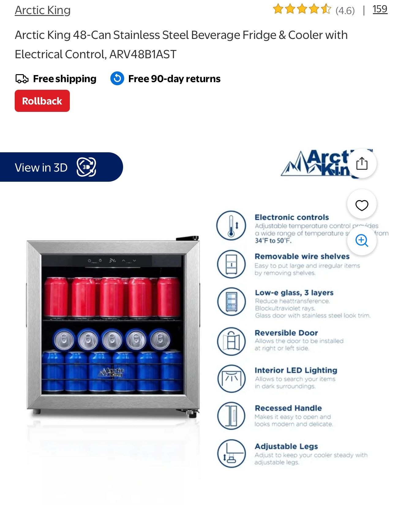 🚨$60 BRAND NEW GLASS MINI FRIDGE WINE FRIDGE LUXURY COOLER 🚨